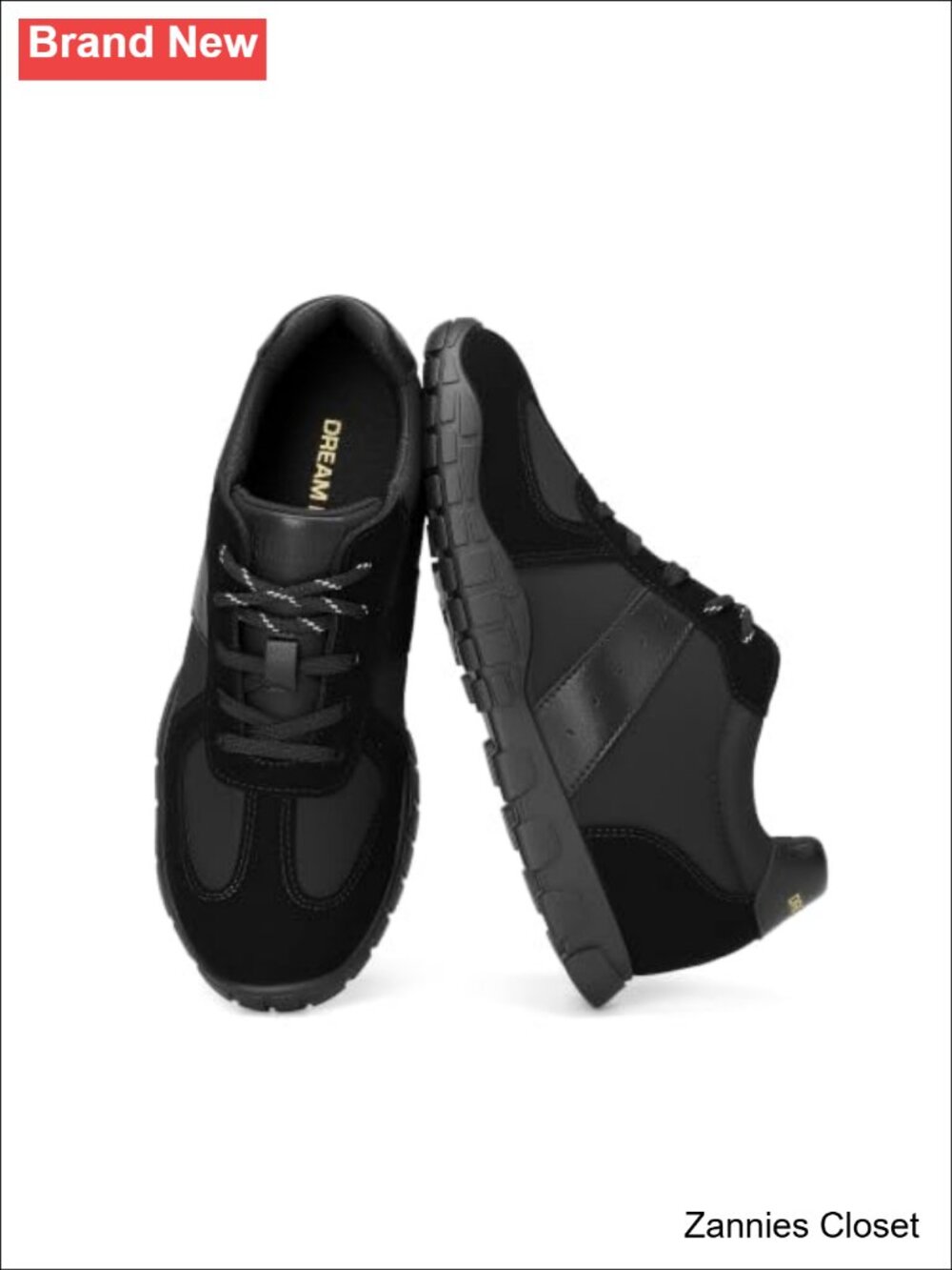 ✨ Women's Retro Sneakers Walking Tennis Shoes Cushioned Lace-Up Suede Nylon